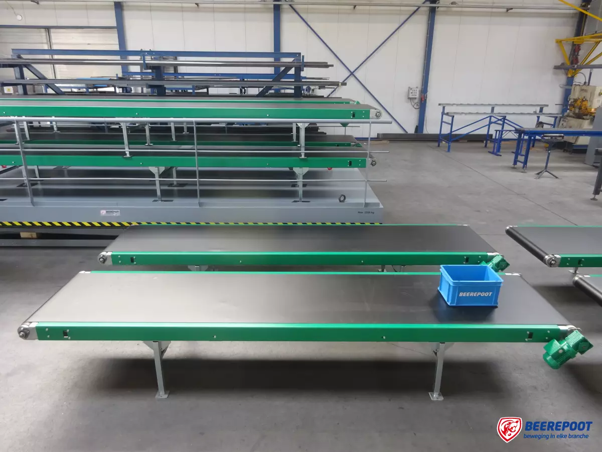 Vlakke transportbanden